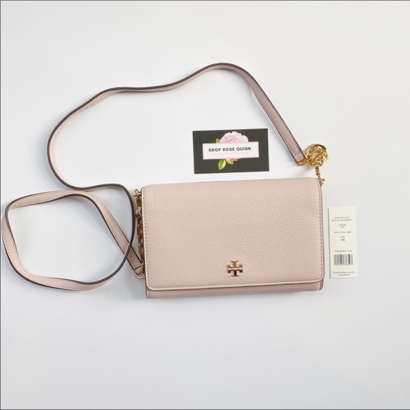 NWT TORY BURCH Pink Carter Chain Wallet Crossbody! - Picture 3 of 5